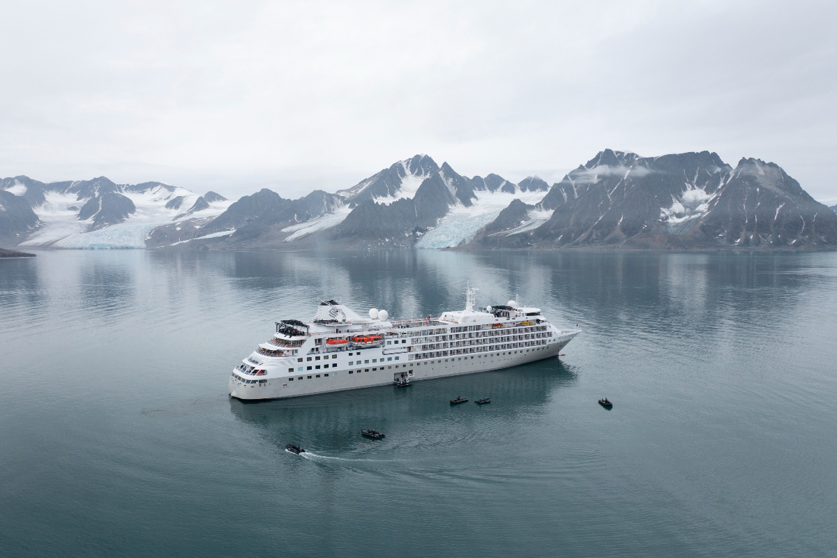 Comfortable luxury expedition ship in Antarctica