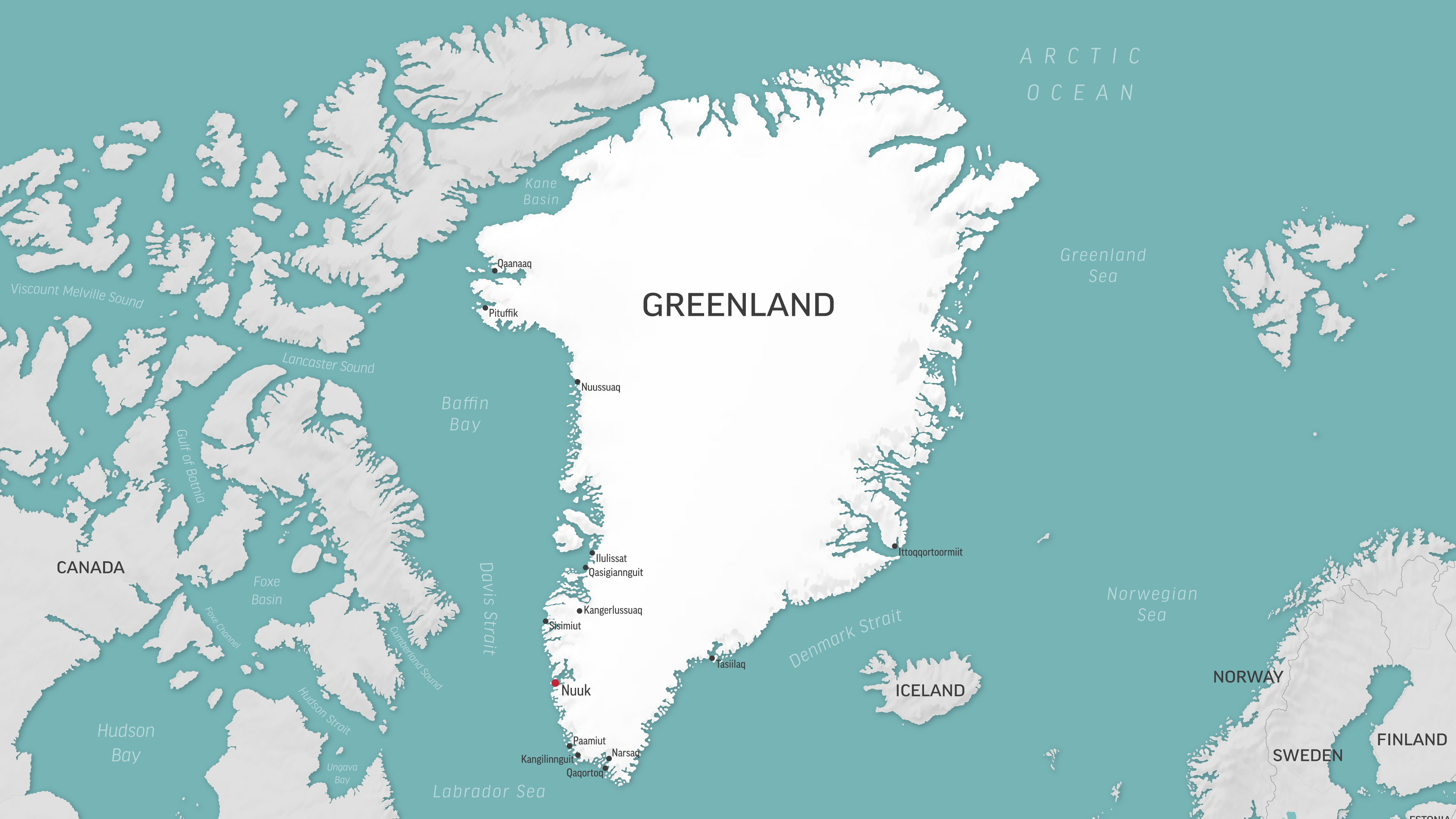 Greenland reference map