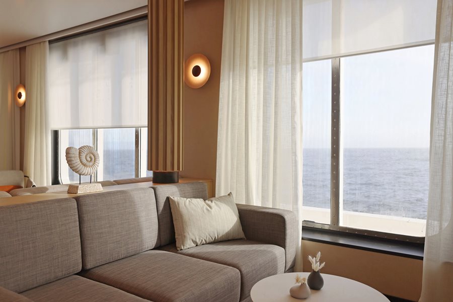 Swan Hellenic observation lounge with panoramic windows