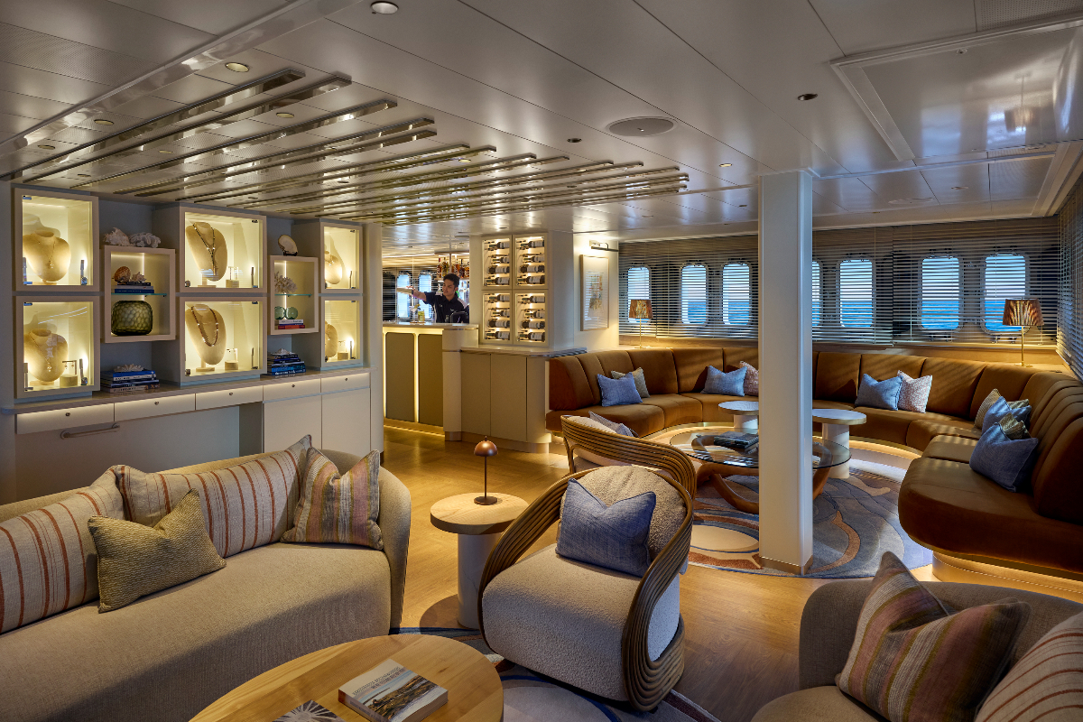 The Ocean Lounge aboard Paspaley Pearl