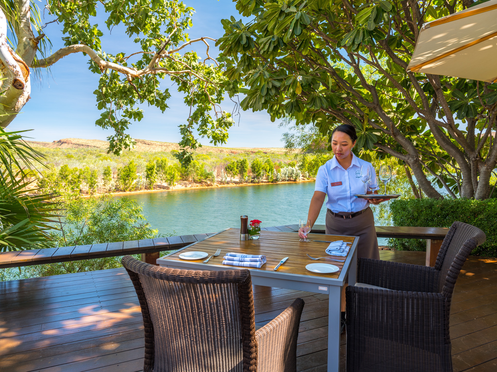 Private dining at El Questro Homestead