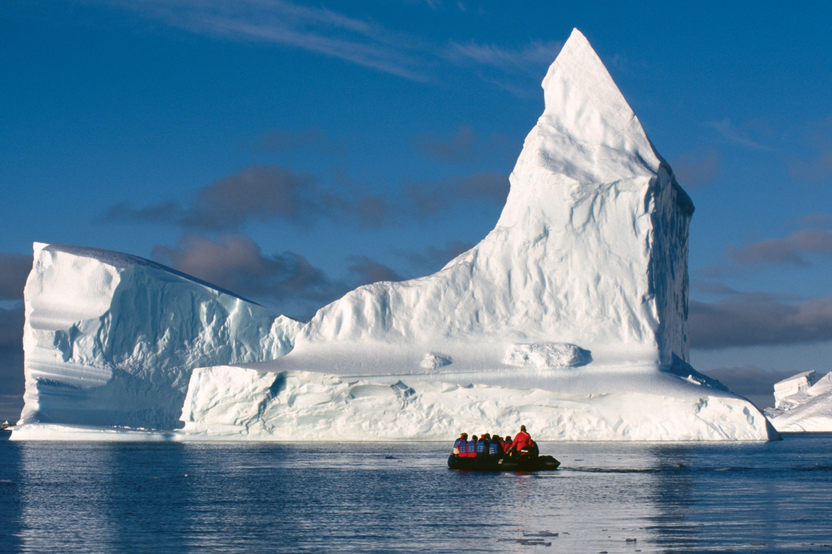 Zodiac Cruising In The Weddell Sea