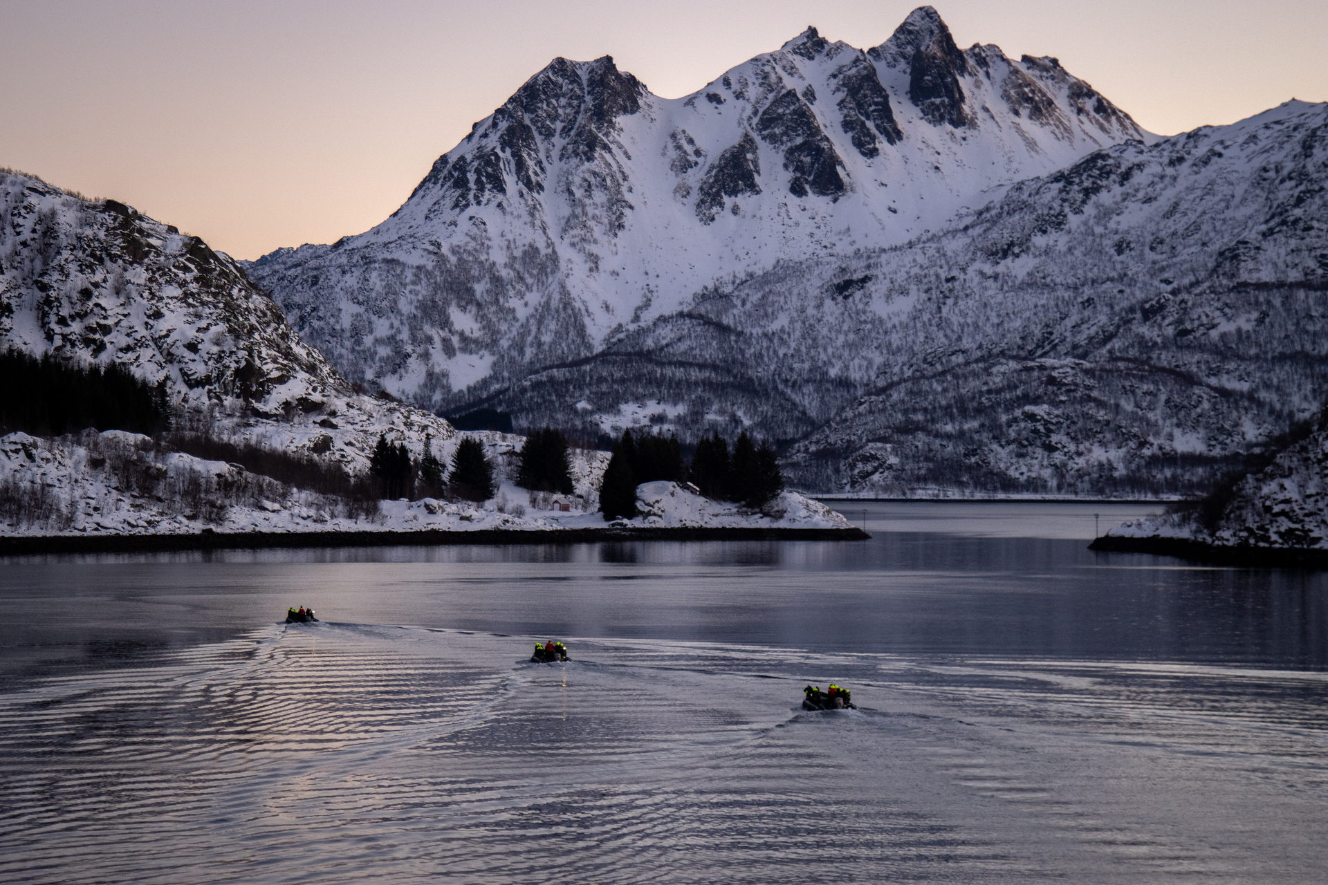 zodiac cruise in lofoten islands