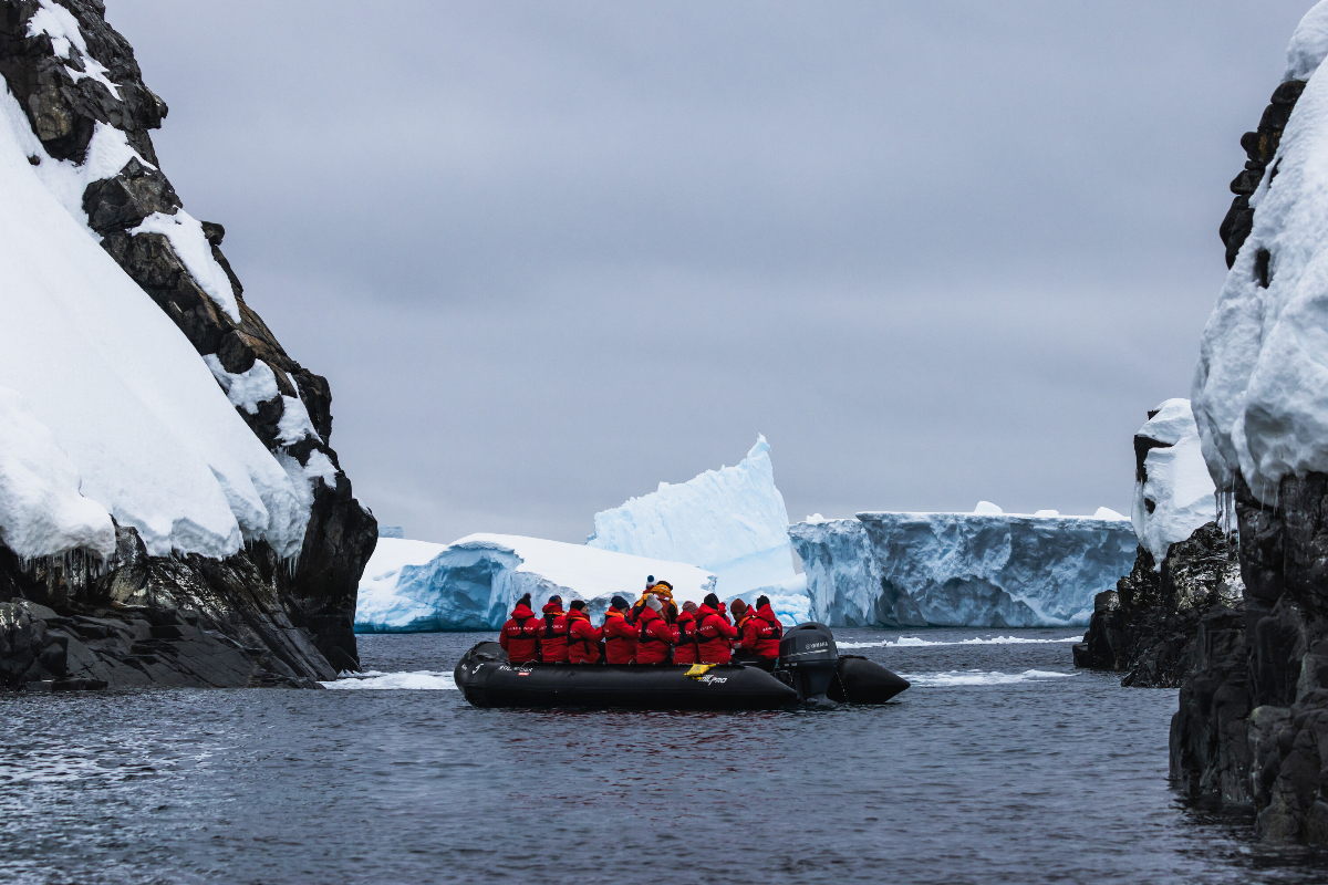 Zodiac In Spert Island Antarctica Silversea