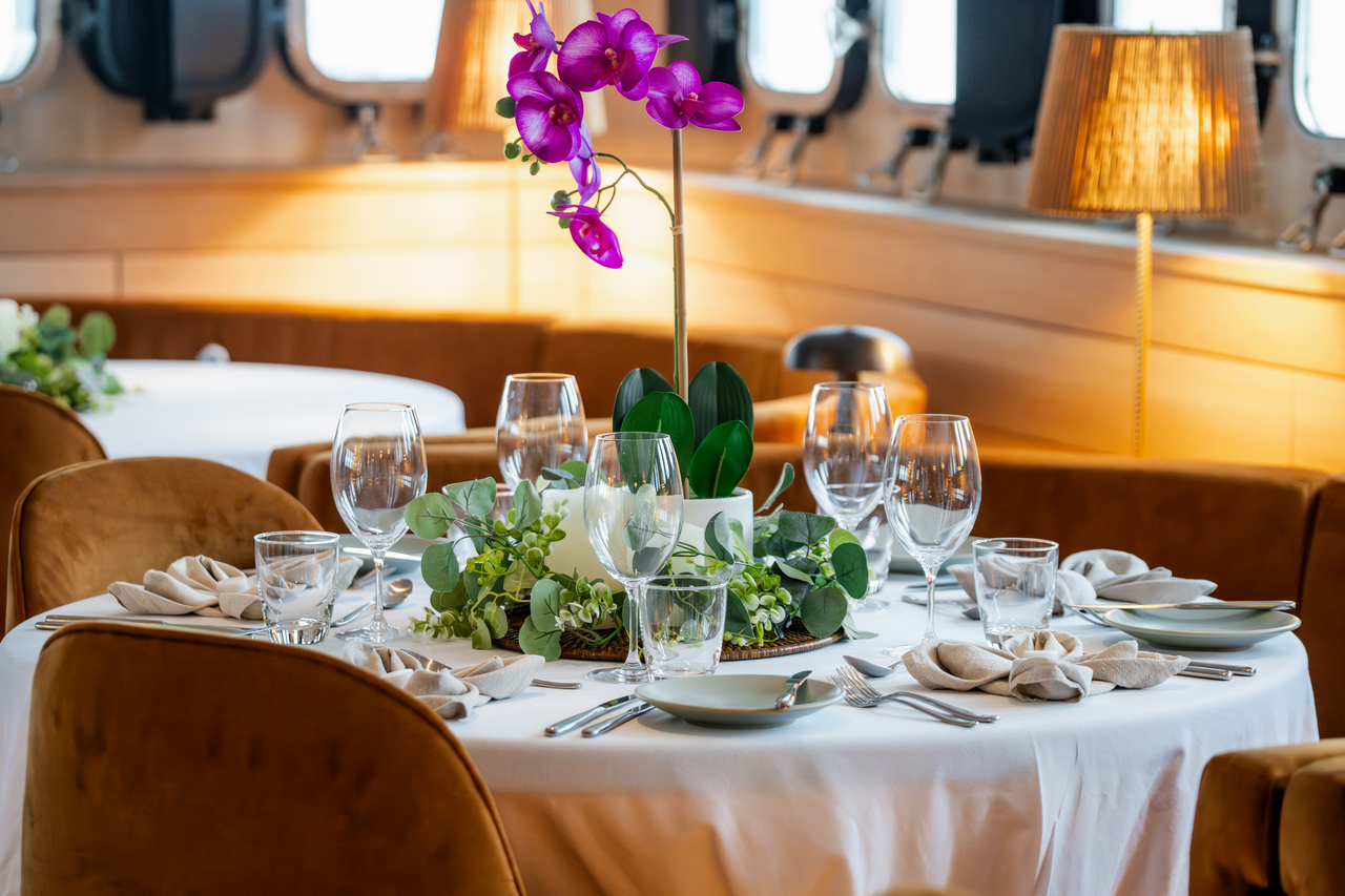 Ocean Restaurant aboard Paspaley Pearl