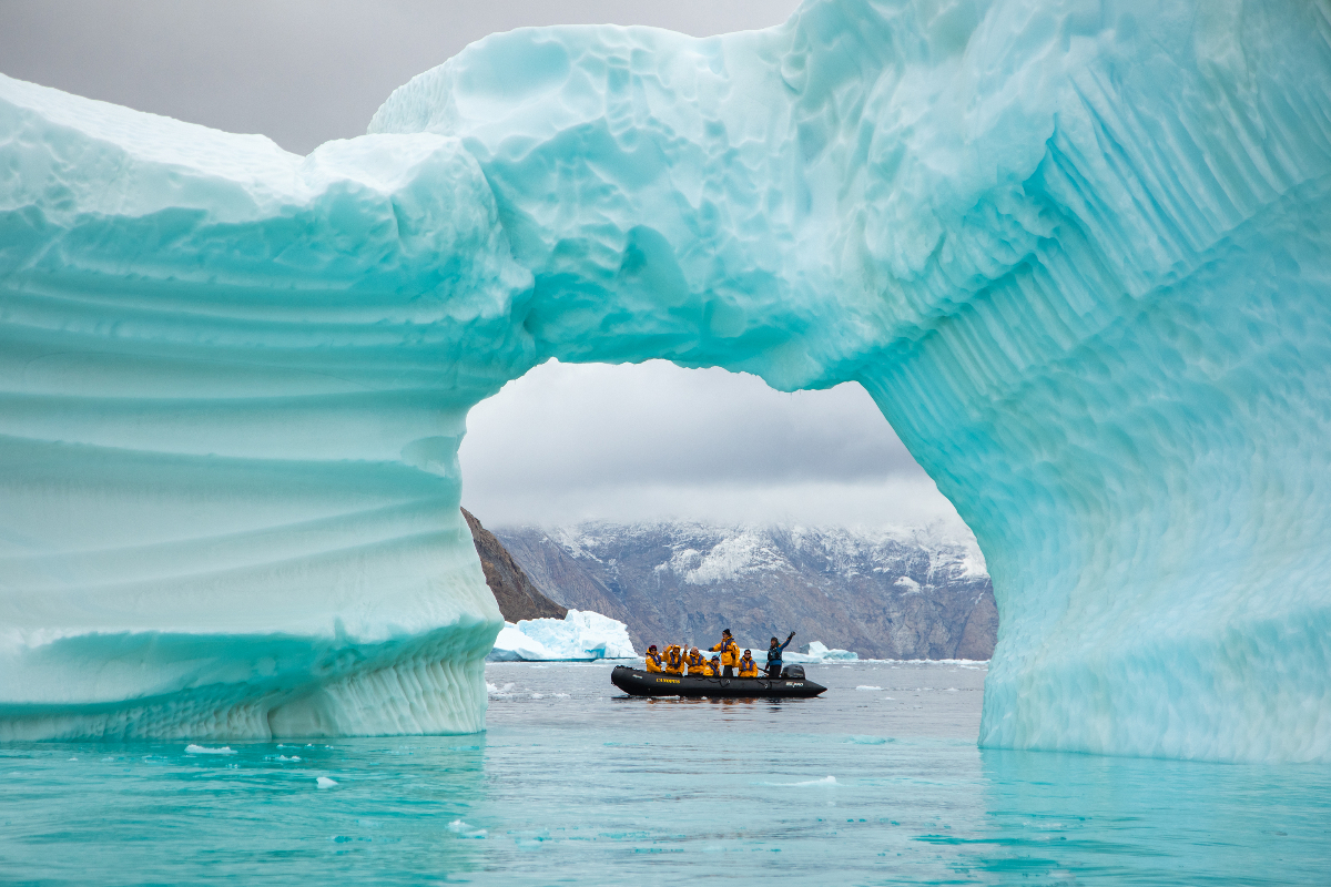 Quarkexpeditions Greenland Adventure Zodiac Cruising Credit Michelle Sole Copy 4123