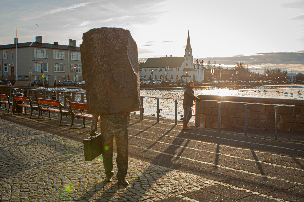 G Adventures Iceland Reykjavik City Statue 4715