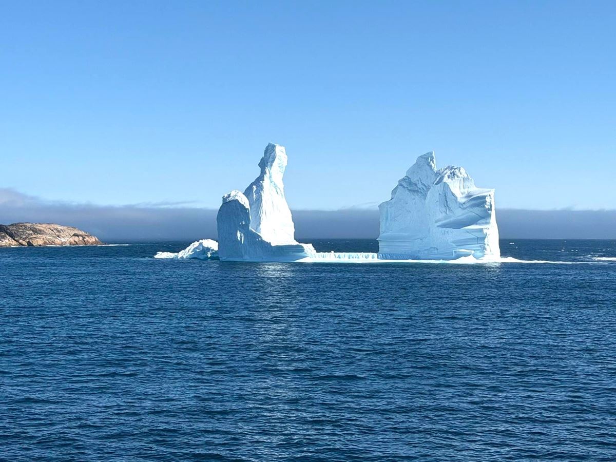 Sculpted iceberg photographed during Erika Commisso’s Greenland expedition