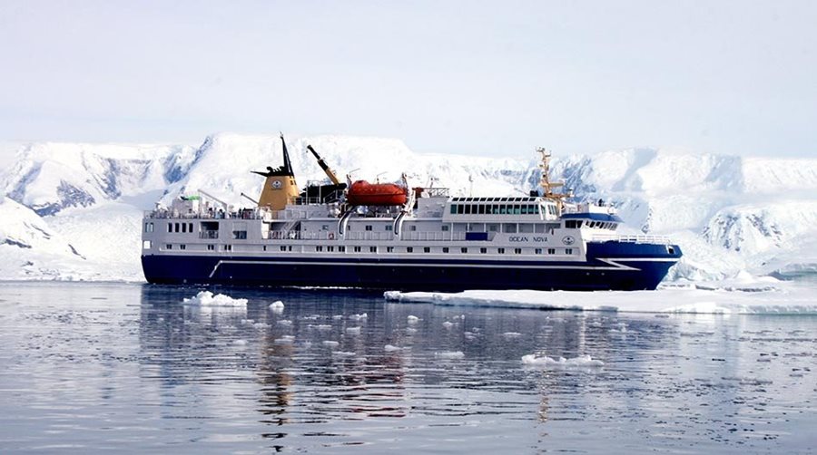 Ocean Nova expedition ship in Antarctica
